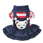 Pet Dog Clothes Striped Bear