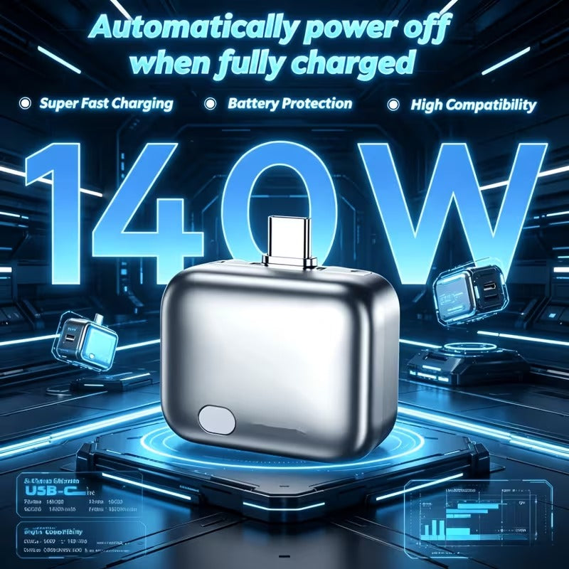 140W Type C Full Power Separator Charging Adapter