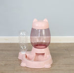 Pet Dog Cat Automatic Feeder Bow